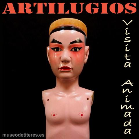 Títere de china con movimiento y parpadeo de ojos.