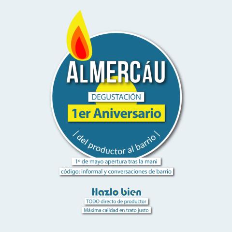 Cartel 1er Aniversario de AlMercáu
