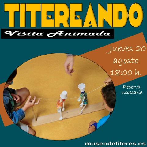 Moviendo títeres en el Museo