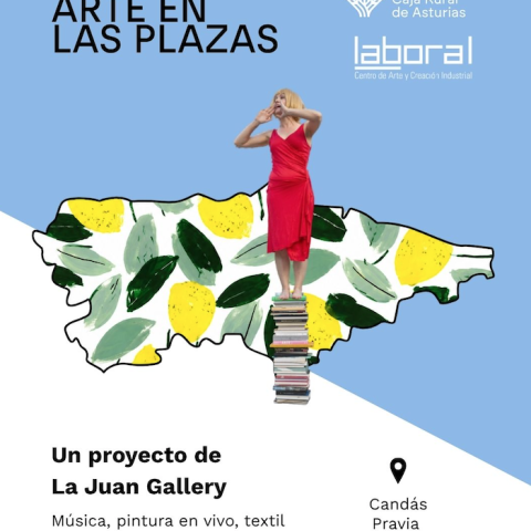 Cartel "Arte en las Plazas de Asturias"